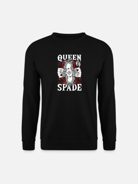 Lucky Poker Ridder Dronning Spar Kort Spil Casino - Unisex sweater - sort