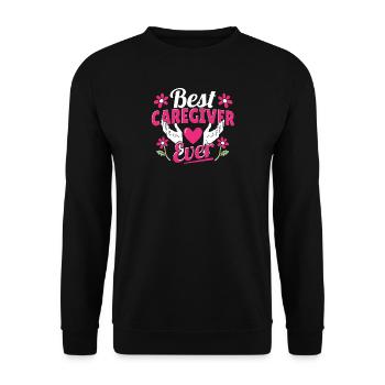 Persönliche Assistentin Für Pflegepersonen - Unisex Pullover - Schwarz - Vorne - Alina (178cm) & Michal (187cm)