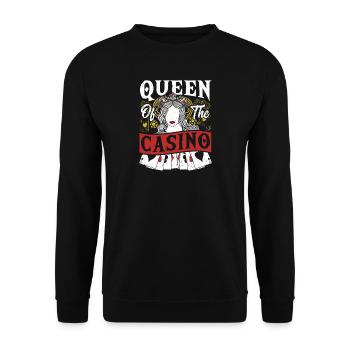 Jackpot Gambling Casino Theme Party - Unisex Pullover - Schwarz - Vorne - Alina (178cm) & Michal (187cm)