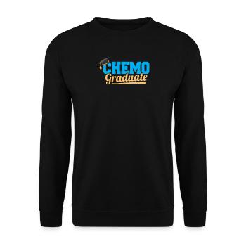 Chemo Graduates Chemotherapy Cancer Awareness - Unisex Sweatshirt - black - Front - Alina (178cm) & Michal (187cm)