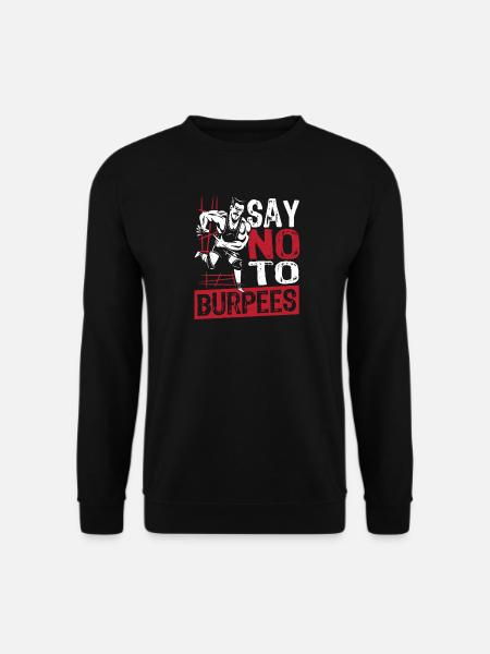 Burpees with high-intensity interval training - Unisex Sweatshirt - black