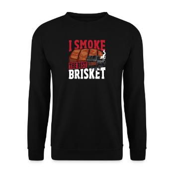 Grilled Meat Grilled Smoked Beef - Unisex Sweatshirt - black - Front - Alina (178cm) & Michal (187cm)