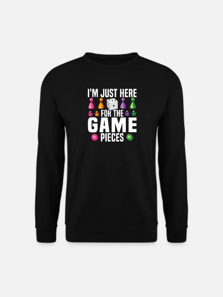 Spielbegeisterte Spielen Brettspiel Humor Witze - Unisex Pullover - Schwarz
