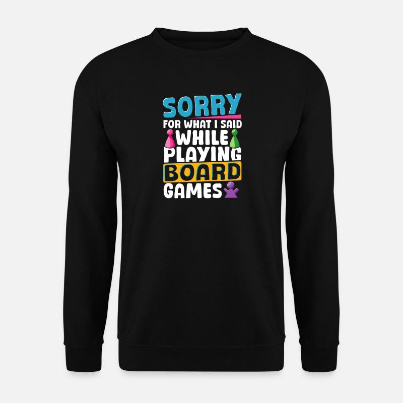 Spielen von Brettspielen Brettspiel Game - Unisex Pullover - Schwarz