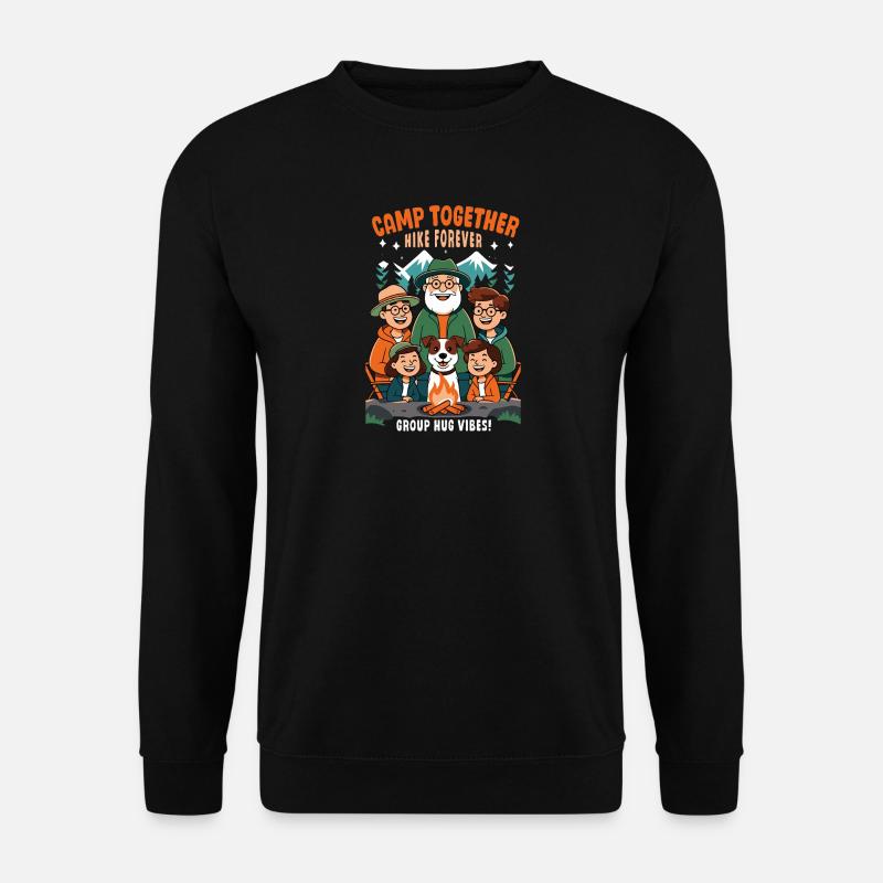 Camp Together Hike Camping - Unisex Sweatshirt - black
