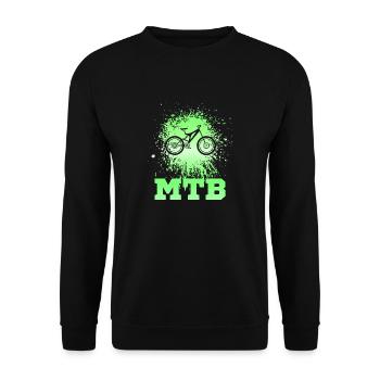 Mtb - Unisex Sweatshirt - black - Front - Alina (178cm) & Michal (187cm)