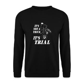 Trial - Trialsport - Moto Trial - Motorcycle Trial - Unisex Pullover - Schwarz - Vorne - Alina (178cm) & Michal (187cm)