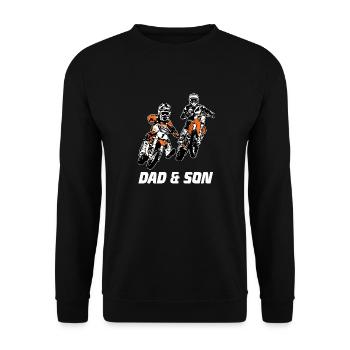 Kinder Motocross - KIDS MX - Sweat-shirt Unisexe - noir - Devant - Alina (178cm) & Michal (187cm)