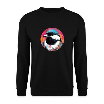 Meise - Unisex Pullover - Schwarz - Vorne - Alina (178cm) & Michal (187cm)