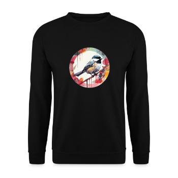 Meise - Unisex Pullover - Schwarz - Vorne - Alina (178cm) & Michal (187cm)