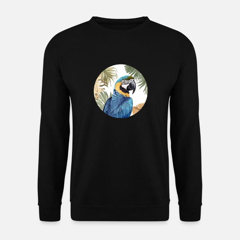 Blau-Gold Ara - Unisex Pullover - Schwarz