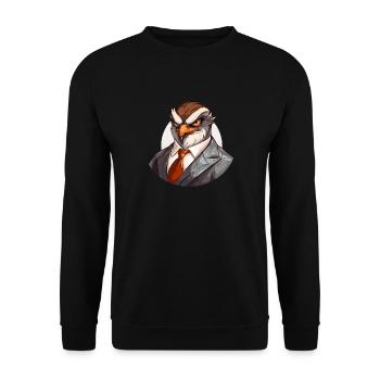 Hawk mafia - Unisex Sweatshirt - black - Front - Alina (178cm) & Michal (187cm)