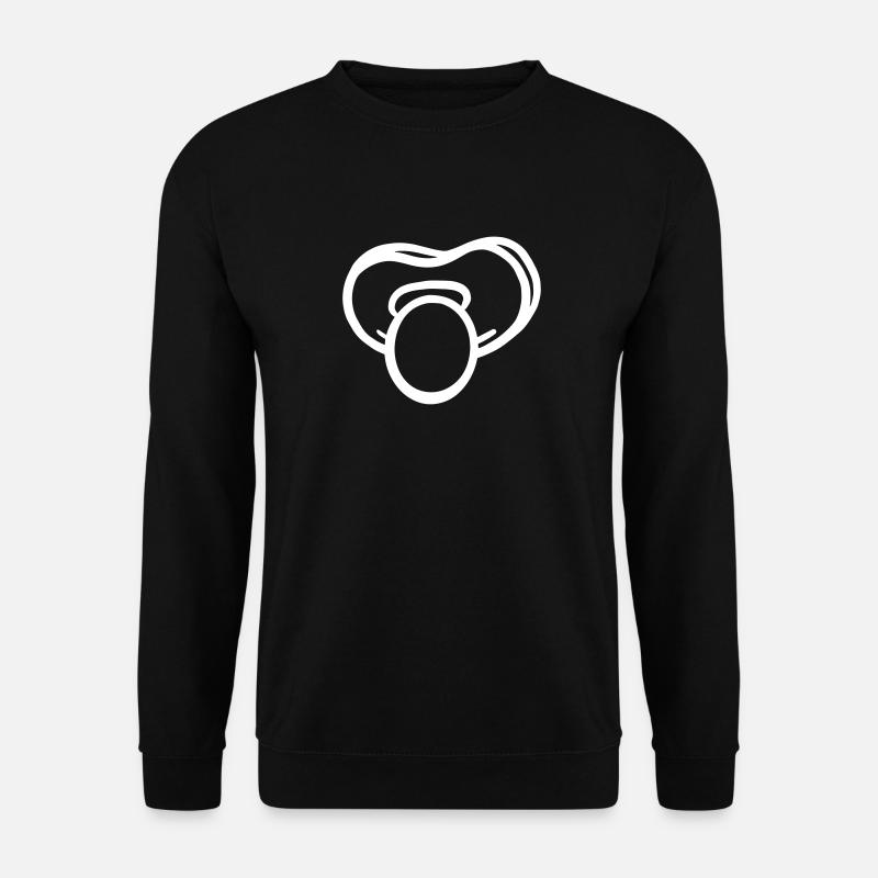 Pacifier Vector - Unisex Sweatshirt - black