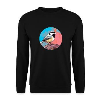 Meise - Unisex Pullover - Schwarz - Vorne - Alina (178cm) & Michal (187cm)