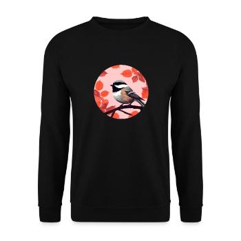 Meise - Unisex Pullover - Schwarz - Vorne - Alina (178cm) & Michal (187cm)