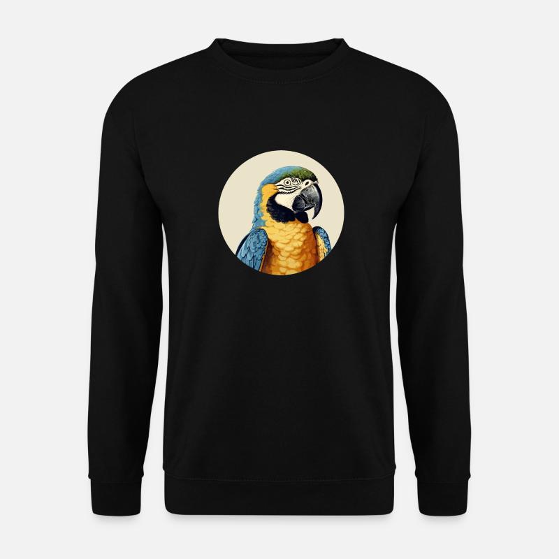 Ara bleu-or - Sweat-shirt Unisexe - noir
