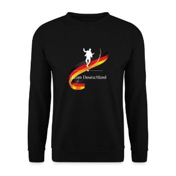 Dance, Team Deutschland, Tänzer Team, Tanzen - Unisex Pullover - Schwarz - Vorne - Alina (178cm) & Michal (187cm)