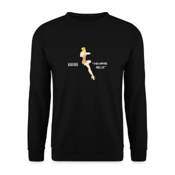 B17 MEMPHIS BELLE - Unisex Sweatshirt - black - Front - Alina (178cm) & Michal (187cm)