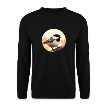 Meise - Unisex Pullover - Schwarz - Vorne - Alina (178cm) & Michal (187cm)