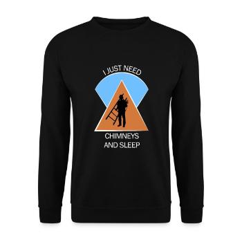 Chimney Sweep Chimney Sweep - Unisex Sweatshirt - black - Front - Alina (178cm) & Michal (187cm)