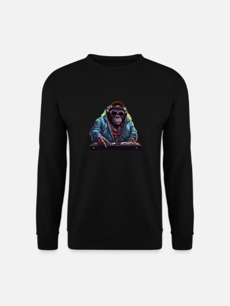 DJ Gorilla - Unisex Sweatshirt - black