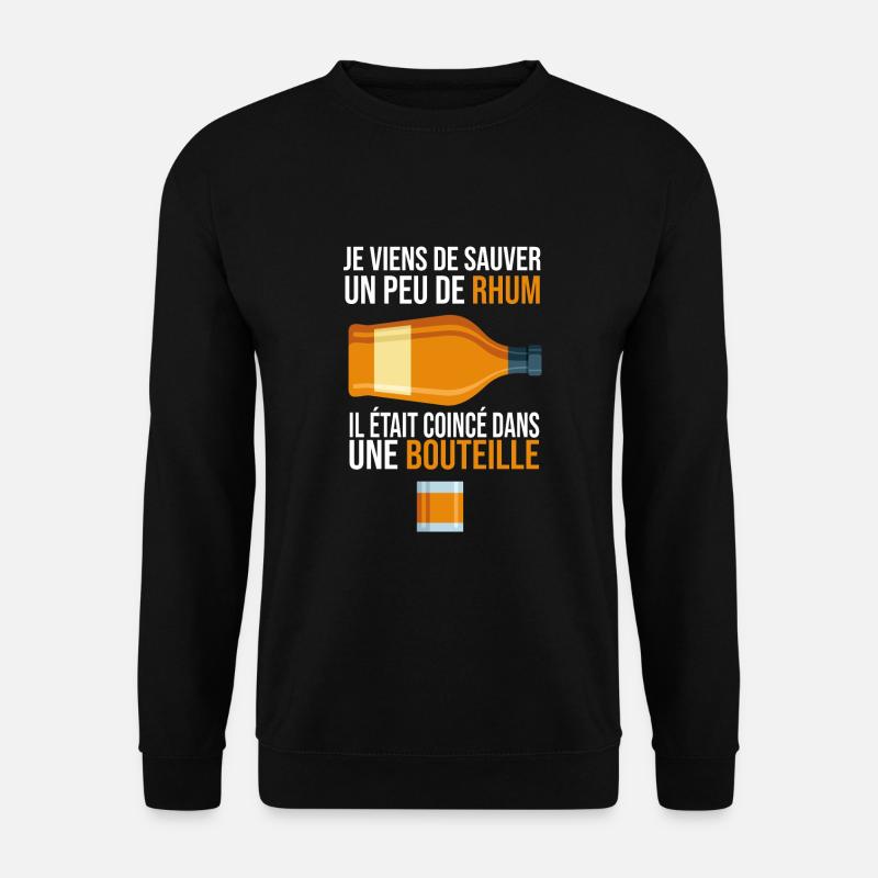 Ich habe gerade Rum gespart - Unisex Pullover - Schwarz