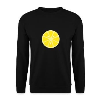 lemon - Unisex Sweatshirt - black - Front - Alina (178cm) & Michal (187cm)