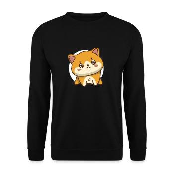 Hund - Unisex Pullover - Schwarz - Vorne - Alina (178cm) & Michal (187cm)