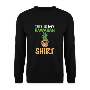 Pineapple - Unisex Sweatshirt - black - Front - Alina (178cm) & Michal (187cm)