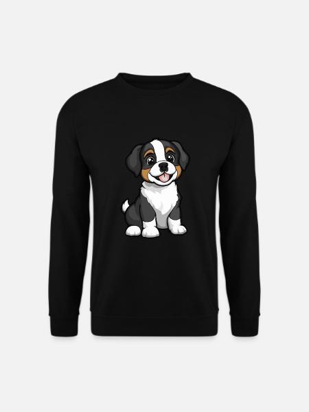 Chien Saint-Bernard Mignon - Sweat-shirt Unisexe - noir