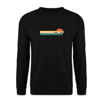 Pickleball Vintage Sunset Dink Pickleball Player - Unisex Sweatshirt - black - Front - Alina (178cm) & Michal (187cm)