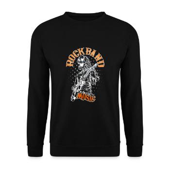 Faites vibrer votre monde avec notre groupe - Sweat-shirt Unisexe - noir - Devant - Alina (178cm) & Michal (187cm)
