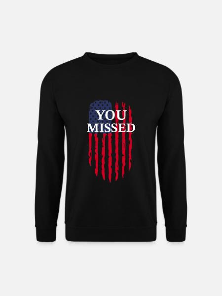 usa you Missed - Unisex Sweatshirt - black