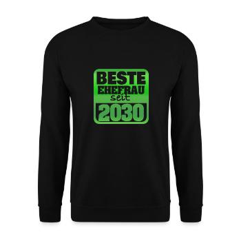 Ehe 2030 - Unisex Pullover - Schwarz - Vorne - Alina (178cm) & Michal (187cm)