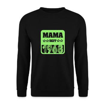 Muttertag 1968 - Unisex Pullover - Schwarz - Vorne - Alina (178cm) & Michal (187cm)