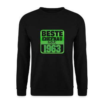 Woman 1963 - Unisex Sweatshirt - black - Front - Alina (178cm) & Michal (187cm)