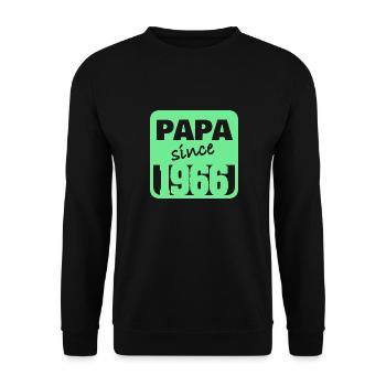 1966 - Unisex Pullover - Schwarz - Vorne - Alina (178cm) & Michal (187cm)