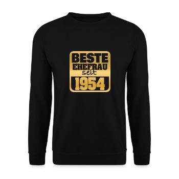 Marriage 1954 - Unisex Sweatshirt - black - Front - Alina (178cm) & Michal (187cm)