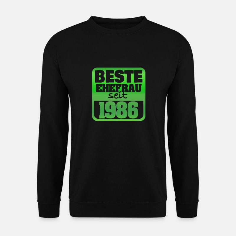 Ehefrau 1986 - Unisex Pullover - Schwarz