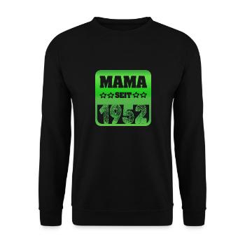 Mother 1952 - Unisex Sweatshirt - black - Front - Alina (178cm) & Michal (187cm)