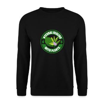 Herbalist Natural Healing With Plants Herbs Herbal - Unisex Pullover - Schwarz - Vorne - Alina (178cm) & Michal (187cm)