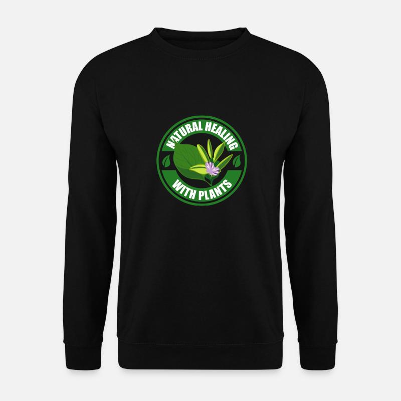 Herbalist Natural Healing With Plants Herbs Herbal - Unisex Pullover - Schwarz