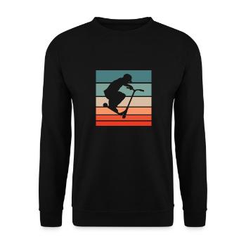 Scooter Stunt Scooter Roller - Sweat-shirt Unisexe - noir - Devant - Alina (178cm) & Michal (187cm)
