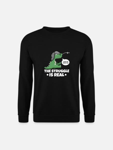 The Struggle Is Real Sword Fighting Fencer - Sweat-shirt Unisexe - noir