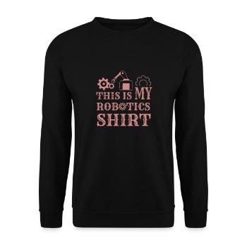 Ingénieur en robotique Ingénieur mécanicien de - Sweat-shirt Unisexe - noir - Devant - Alina (178cm) & Michal (187cm)