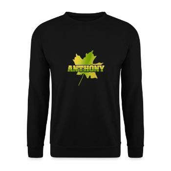 Herbst Anthony - Unisex Pullover - Schwarz - Vorne - Alina (178cm) & Michal (187cm)