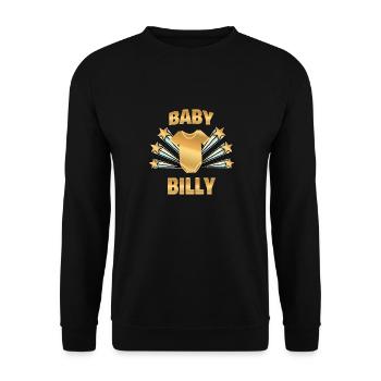 Naissance enceinte Bébé Billy - Sweat-shirt Unisexe - noir - Devant - Alina (178cm) & Michal (187cm)