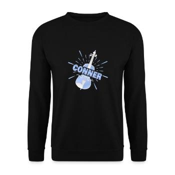 Violin Conner - Unisex Sweatshirt - black - Front - Alina (178cm) & Michal (187cm)