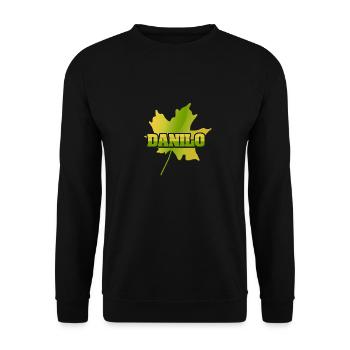 Maple leaf Danilo - Unisex Sweatshirt - black - Front - Alina (178cm) & Michal (187cm)