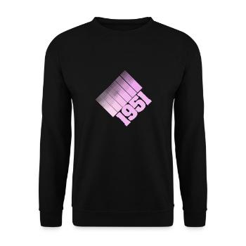 1951 - Unisex Sweatshirt - black - Front - Alina (178cm) & Michal (187cm)